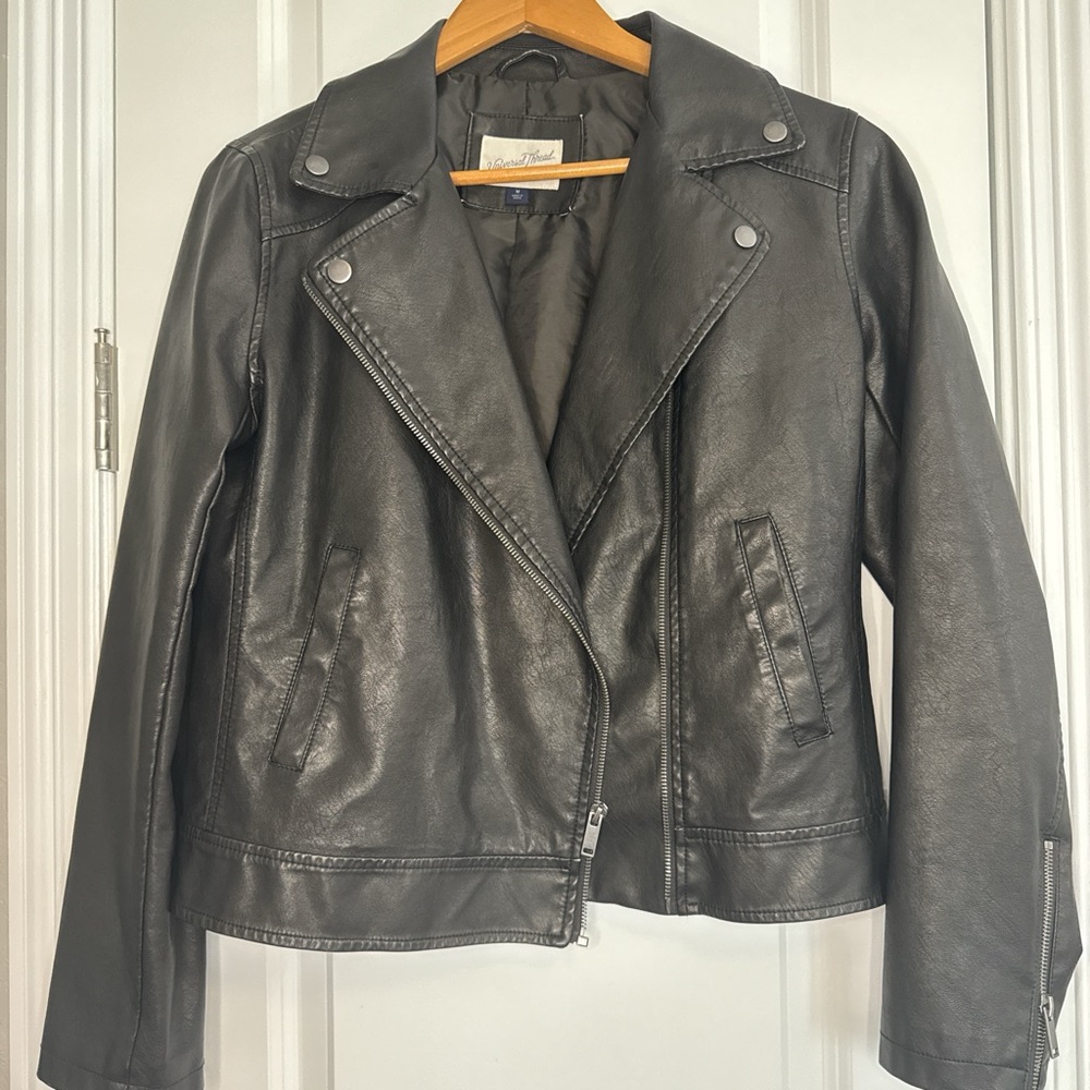 Black Faux Leather Jacket